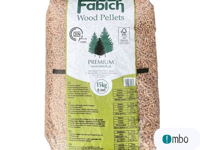 Pellet drzewny FABICH A1 6mm DIN plus pelet ikea sylva eb dr - 1